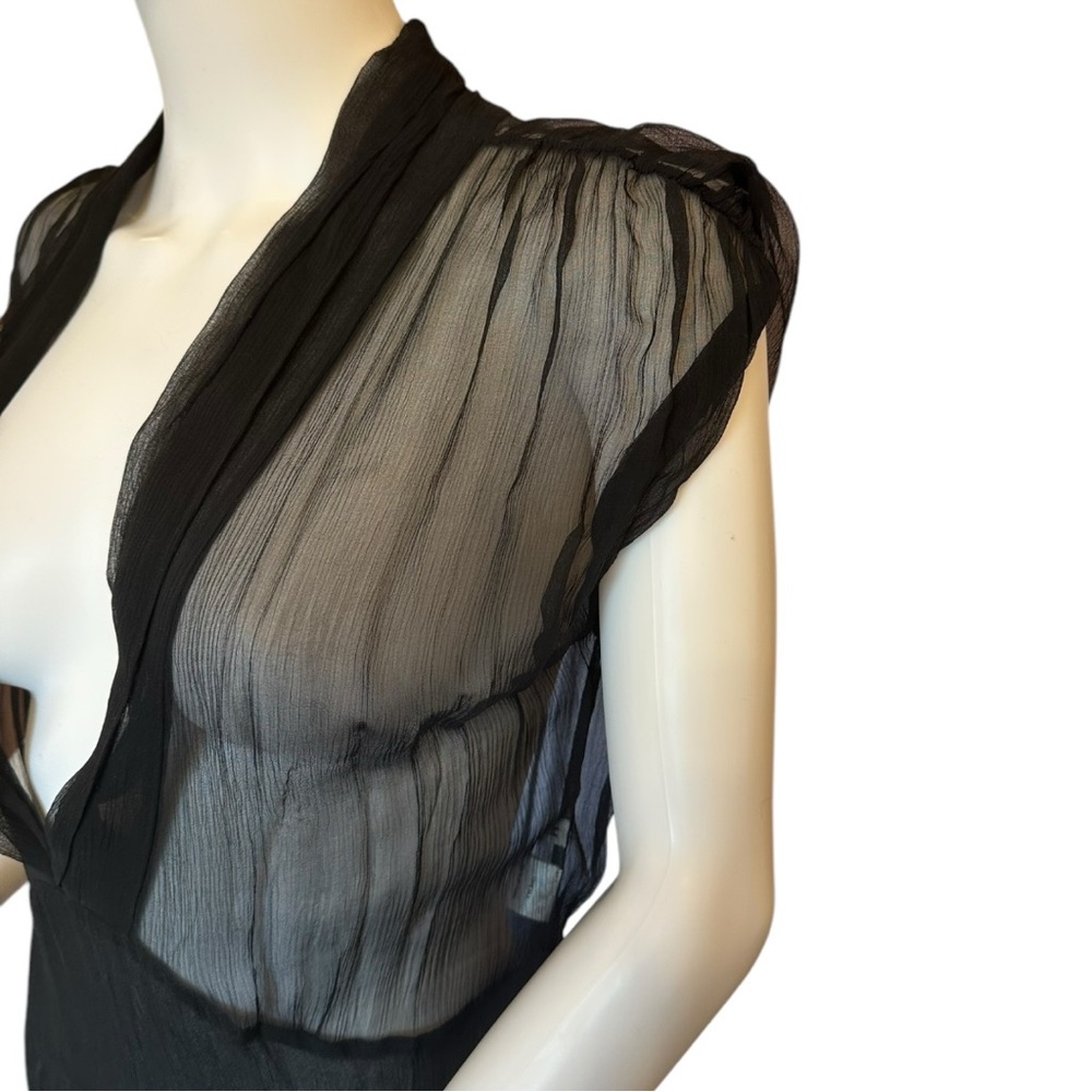 Elegant Black Sheer Dress - Picture 4 of 4